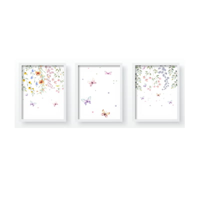 Quadro Decorativo Infantil Floral QD500