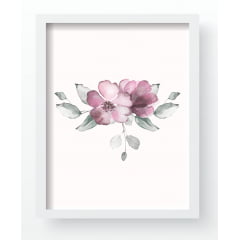 Quadro Decorativo Infantil de parede Floral Rosas