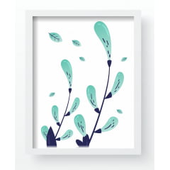 Quadro Decorativo Floral Menina 