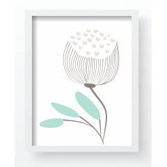 Quadro Decorativo Infantil de parede Floral Menina