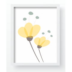 Quadro Decorativo Infantil de parede Floral Menina