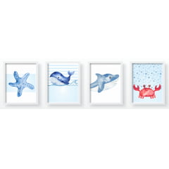 Quadro Decorativo Infantil Fundo do Mar - QD47