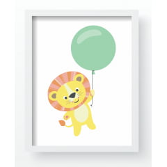 Quadro Decorativo Infantil de parede Safari no Céu