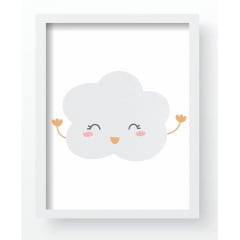 Quadro Decorativo Infantil Chuva de Amor Nuvem QD17