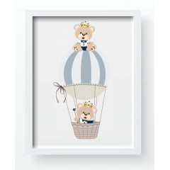 Quadro Decorativo Infantil de parede Ursinho Príncipe