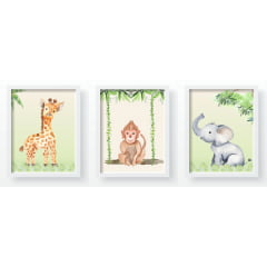 Quadro Decorativo Infantil Safari Natureza - QD79