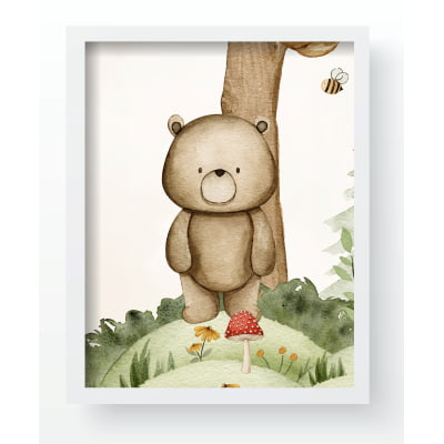 Quadro Decorativo Infantil Safari Bosque Q374