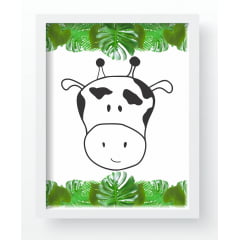 Quadro Decorativo Infantil Safari Verde Folhagem - QD99 Papel de parede  infantil, Enxovais para Bebê, Kits Berço, Kit Cama, faixa decorativa, régua do crescimento, quadros decorativos infantil.