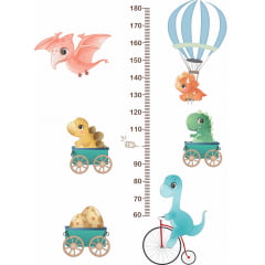 Adesivo Régua De Crescimento Infantil Dinossauro Bicicleta Papel de parede  infantil, Enxovais para Bebê, Kits Berço, Kit Cama, faixa decorativa, régua do crescimento, quadros decorativos infantil.