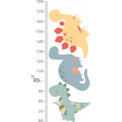 Régua do Crescimento dinossauros