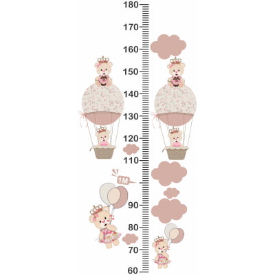 Régua do Crescimento Infantil Ursinha Princesa