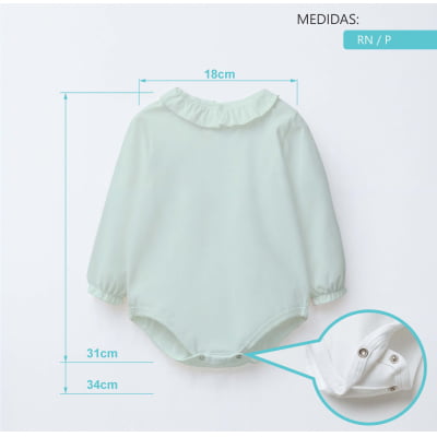 Bory Bebê Manga Longa Roupa De Bebê